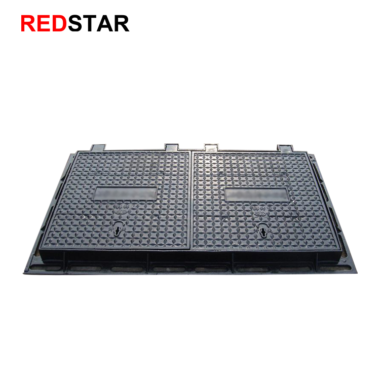 Sidewalk Square Sewer Ductile Iron Manhole Cover B125 EN124 GGG500-7